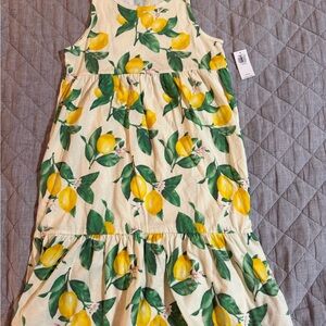 Old Navy Lemon Print Dress - Yellow and Green